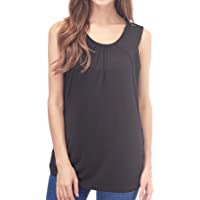 Smallshow Camiseta de Lactancia de Maternidad Ropa Enfermería de Lactancia sin Mangas para Mujer de Verano